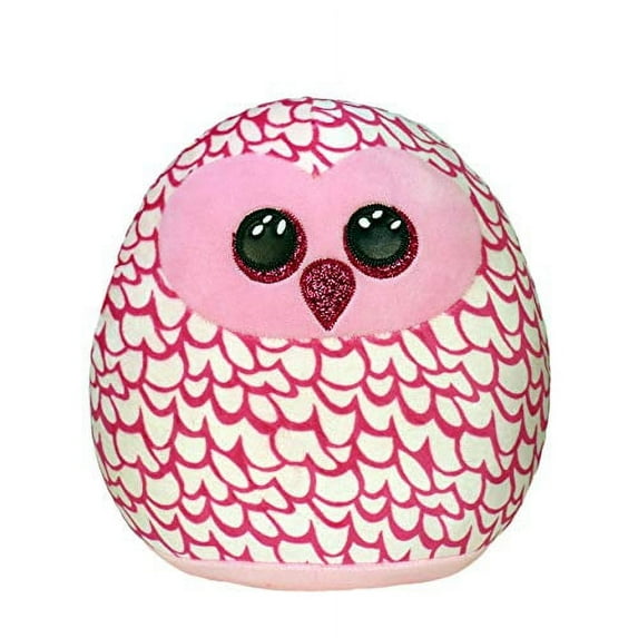 TY Squish-A-Boo Pinky Pink Owl 10 Inch Plush