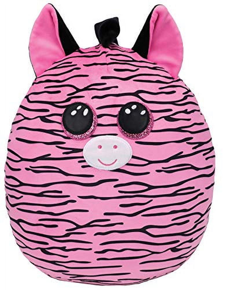 TY Squish-A-Boo Zoey Pink Zebra 10 Inch Plush