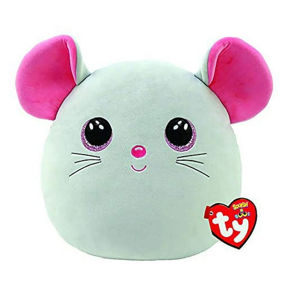 TY Squish-A-Boos Plush - CATNIP the Mouse (Small Size - 10 inch)