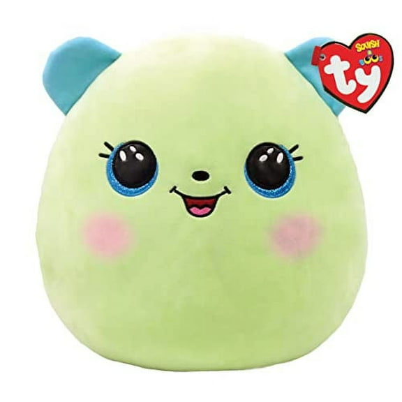 TY Squish-A-Boos Plush - CLOVER the Bear (Medium Size - 14 inch)
