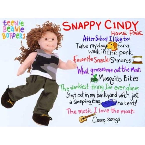 TY Teenie Beanie Bopper - SNAPPY CINDY