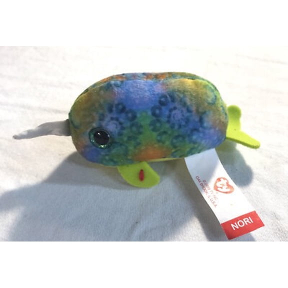 TY Teenie Beanie McDonald's - NORI the Narwhal #3 Plush Happy 40th (NO TY HANG TAG)(BONUS 1 FUN CHOPS & 1 TY CARD)