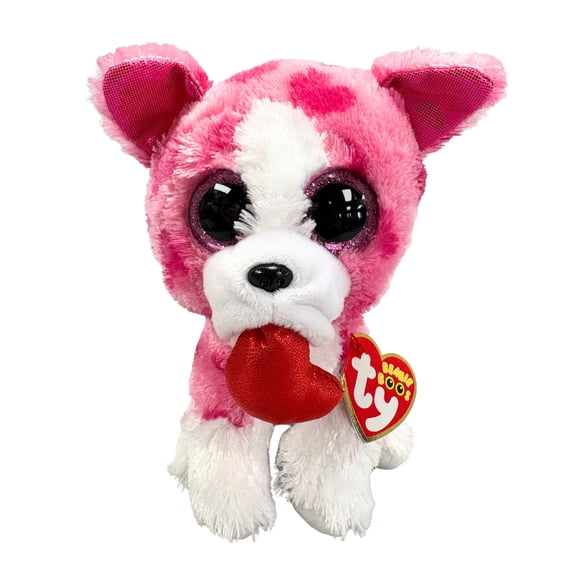 Ty Beanie Boos - Romeo the Valentine's Dog Glitter Eyes - Stuffed Animal