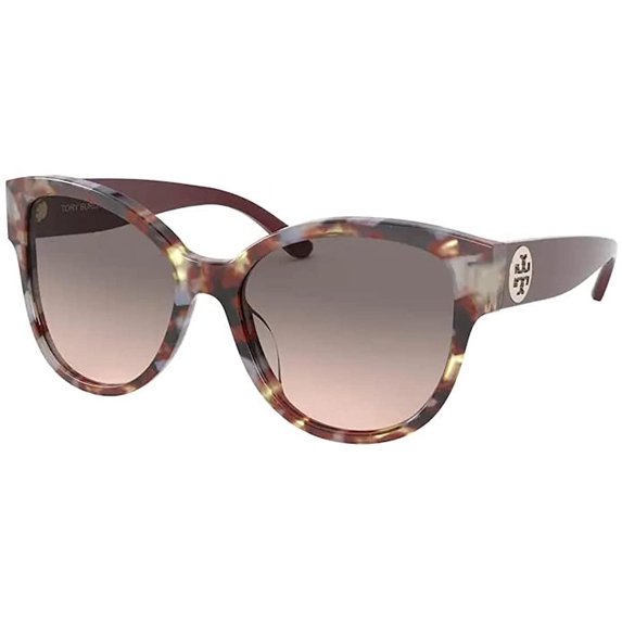 TY7155U 18273B 56MM Porcini Tortoise / Pink Grey Gradient Round Sunglasses for Women + FREE Complimentary Eyewear Kit
