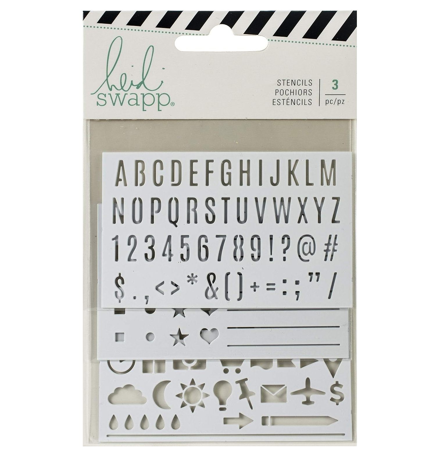 TYAPCS 314408 Tool Color Memory PlannerStencils (3 Piece), Grey