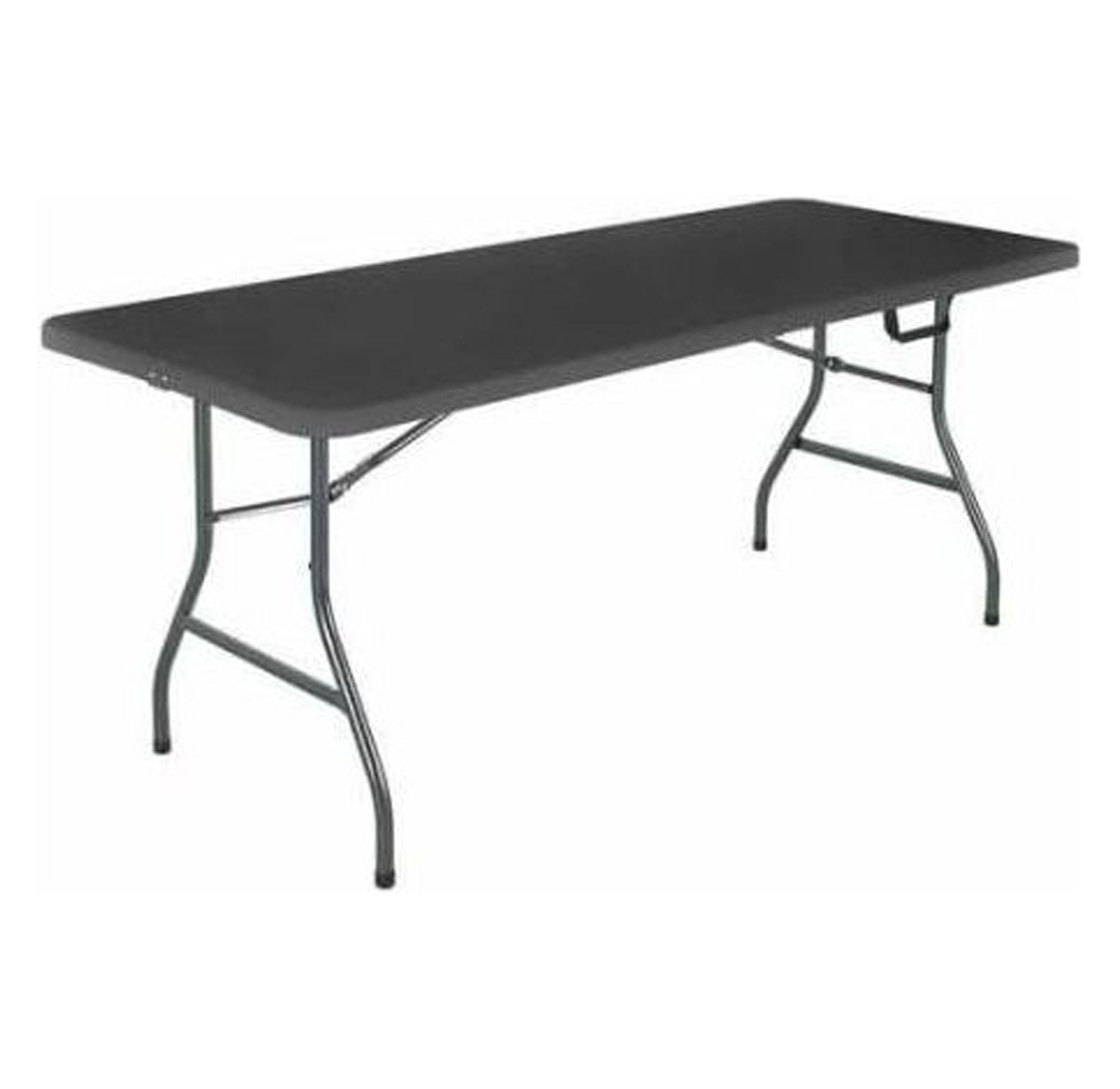 TYAPCS 6 Foot Steel Frame Fold In Half Folding Table (6 Foot Table