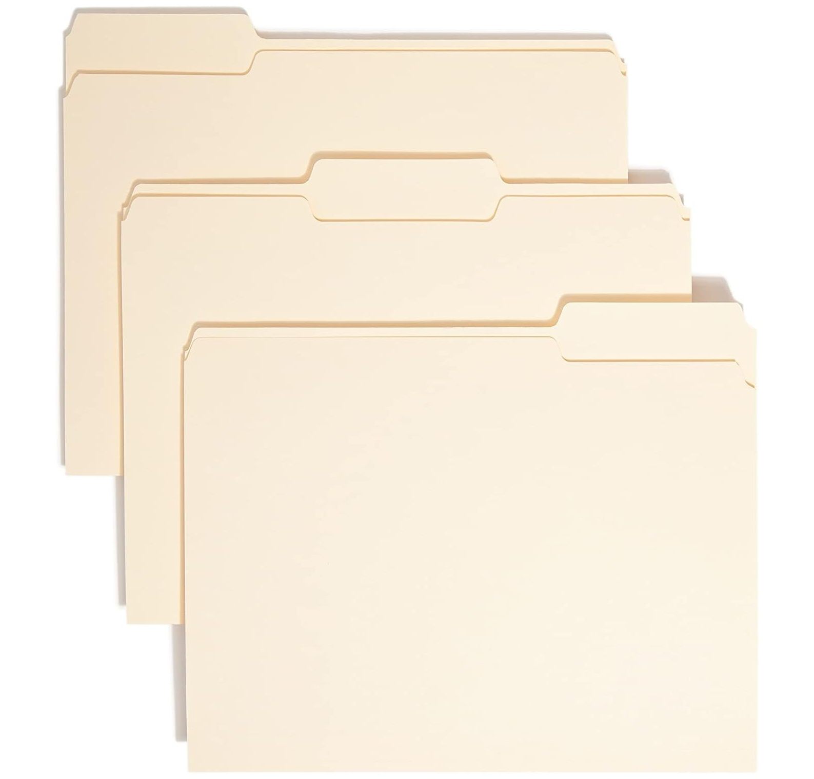 TYAPCS File Folder, 1/3Cut Tab, Letter Size, Manila , Assorted