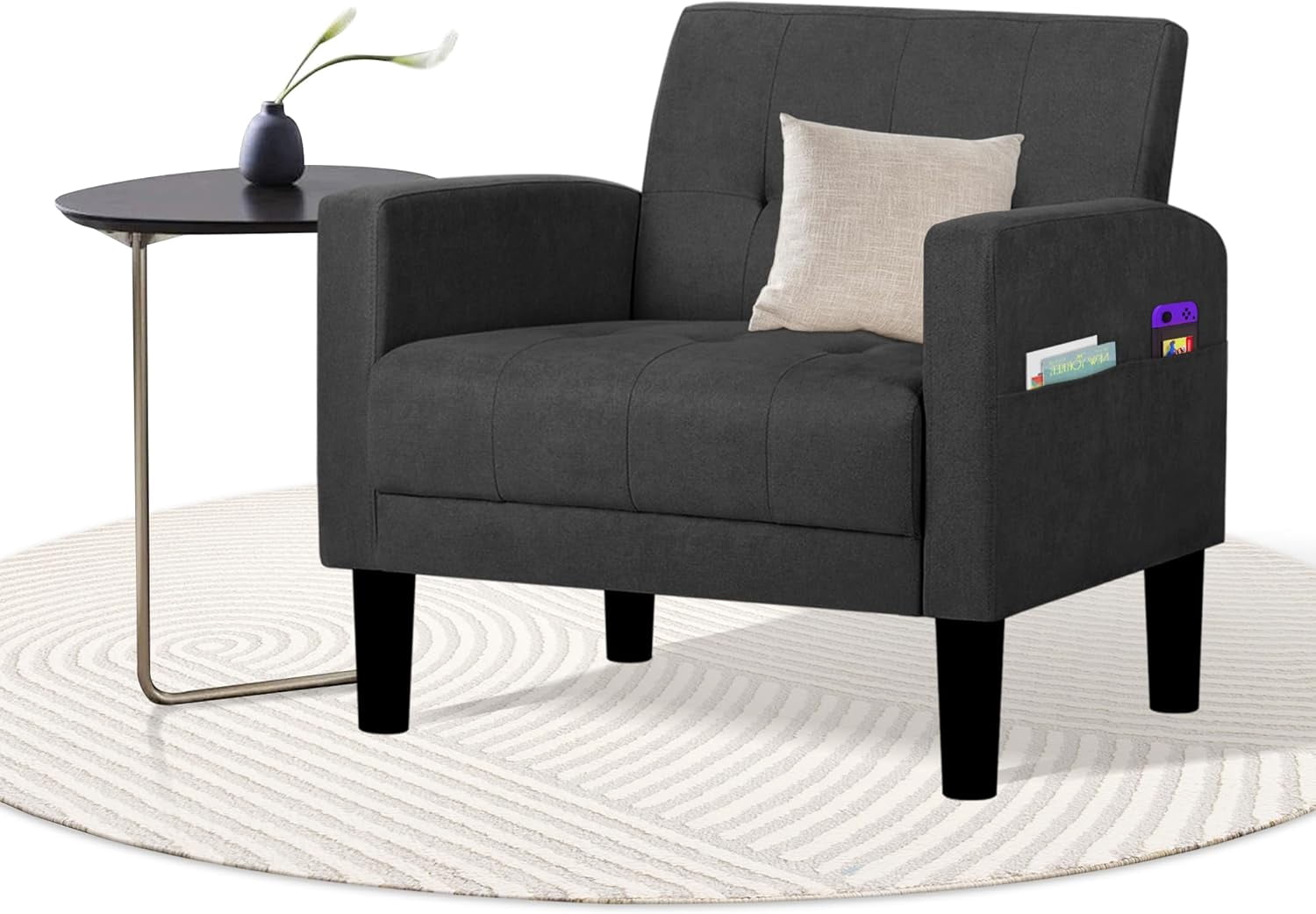 Table Armchair Sitting Chairs For Bedroom Elegear Sleeping Pad