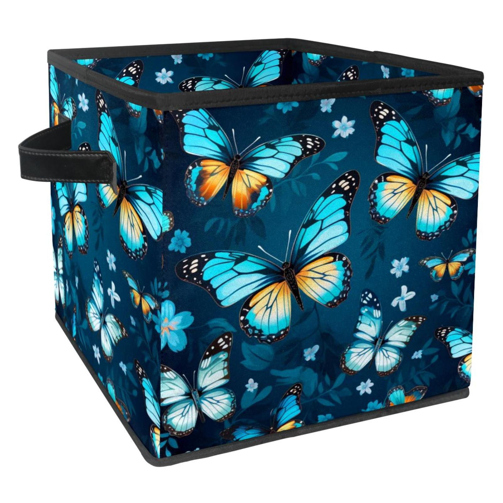 TYBY Colorful Butterfly Toy Box Clothes Coat Storage Organizer Boxes