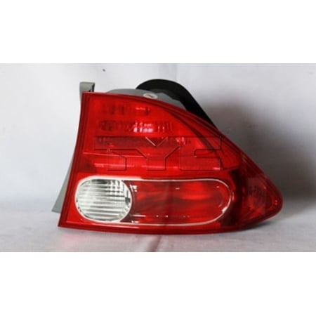 TYC 11-6165-01-9 Capa Certified Tail Light Assembly Fits select: 2006-2008 HONDA CIVIC