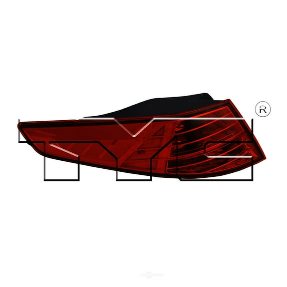 TYC 11-6409-00-9 Capa Certified Tail Light Assembly Fits select: 2013 KIA OPTIMA LX, 2012 KIA OPTIMA EX