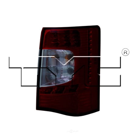 TYC 11-6436-00-9 Capa Certified Tail Light Assembly Fits select: 2011-2016 CHRYSLER TOWN & COUNTRY