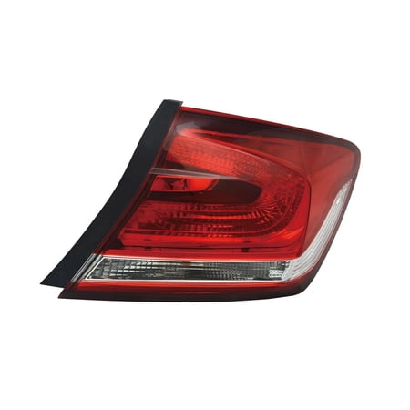 TYC 11-6573-00-9 Right Outer Tail Light Assembly for 13-15 Honda Civic HO2805102 Fits select: 2013-2015 HONDA CIVIC LX