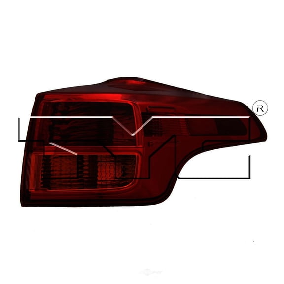 TYC 11-6577-01-9 Capa Certified Tail Light Assembly Fits select: 2013-2015 TOYOTA RAV4 XLE