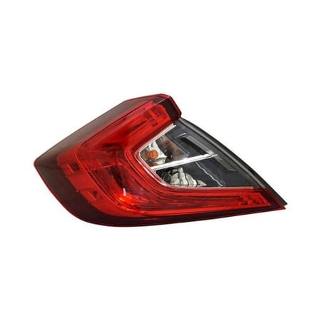 TYC 11-6878-00 16-C Hd Civic Sdn Qtr Tail Light Assy Lh