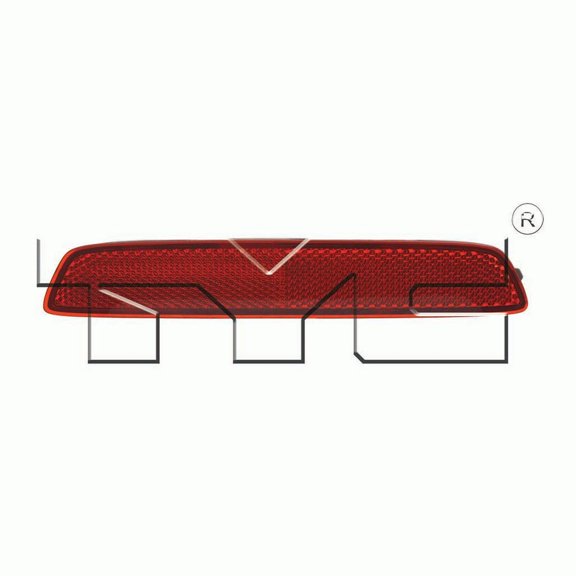TYC 17-5381-00 GMC Terrain Right Replacement Reflex Reflector Fits 2012 GMC Terrain