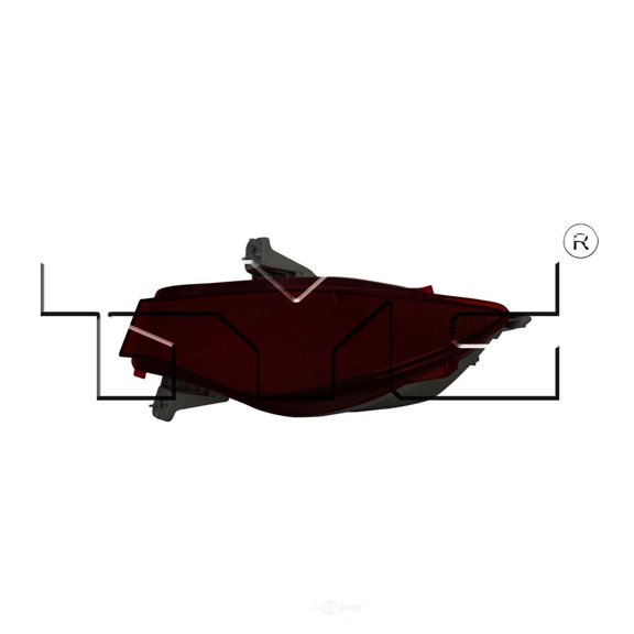 TYC 17-5441-00 Mazda CX-7 Right Replacement Reflex Reflector Fits 2012 Mazda CX-7