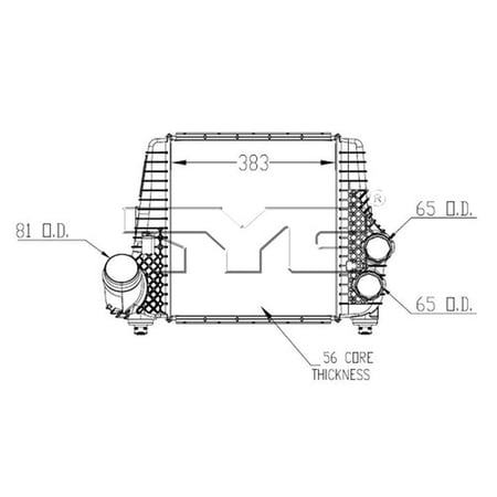 TYC 18013 Intercooler For 11-12 Ford F-150 Fits select: 2011-2012 FORD F150