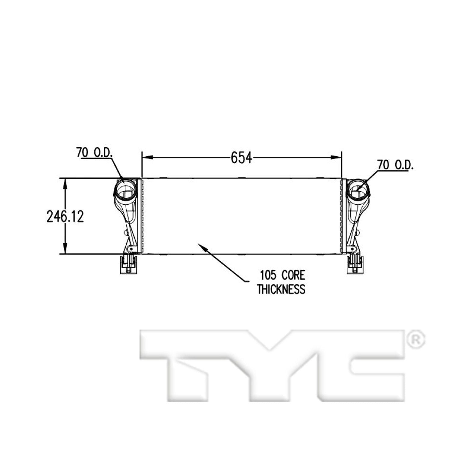 TYC 18030 Intercooler For 13-18 Ram 2500 3500 - Walmart Business Supplies