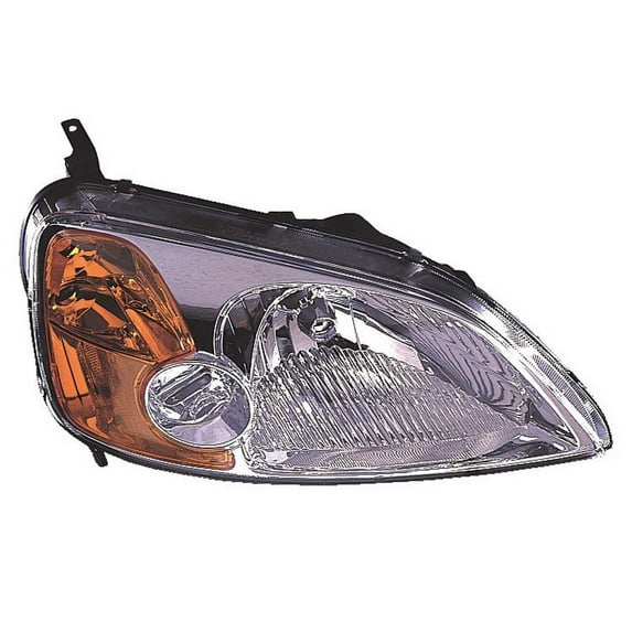 TYC 20-6237-01 Honda Civic Right Replacement Head Lamp Fits select: 2001-2003 HONDA CIVIC LX