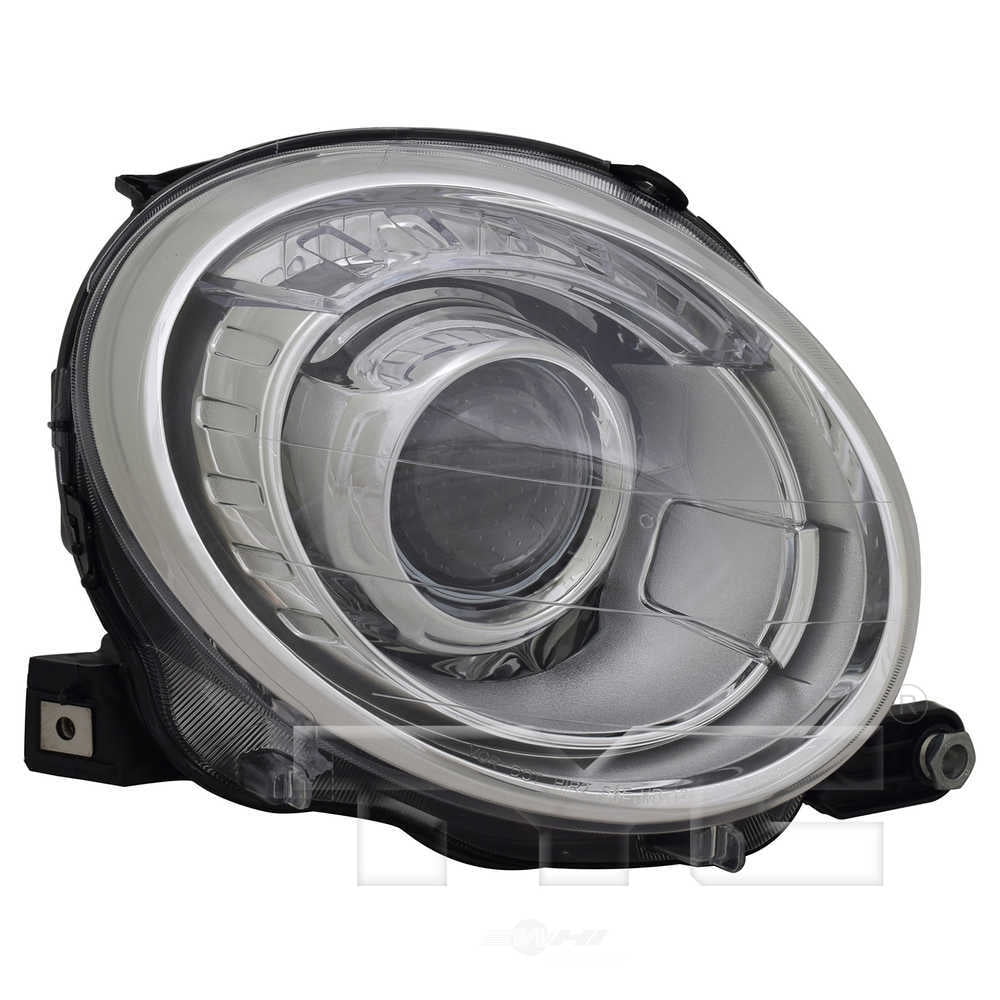 TYC 20-9375-00 Fiat 500 Right Replacement Head Lamp Fits 2014 Fiat 500