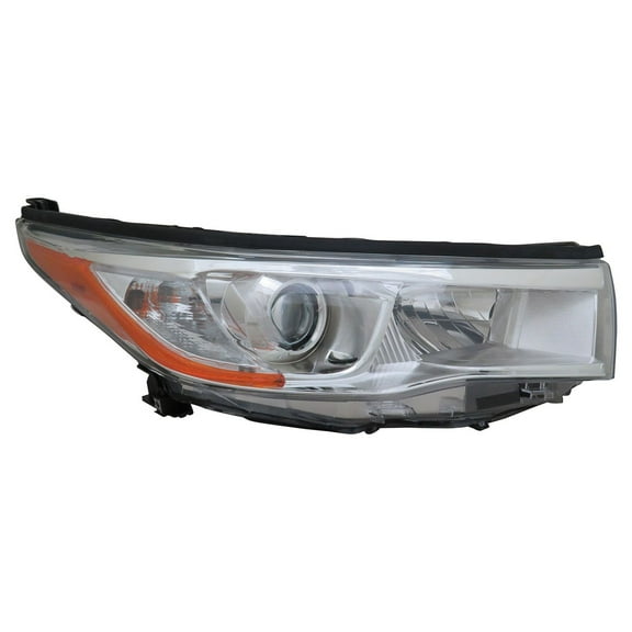 TYC 20-9543-00-9 CAPA Headlight Assembly Right Passenger RH w/o Smoked Chrome