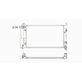 thumbnail image 1 of TYC 2428 Toyota 1-Row Plastic Aluminum Replacement Radiator Fits select: 2003-2008 TOYOTA COROLLA, 2003-2008 TOYOTA COROLLA MATRIX, 1 of 3