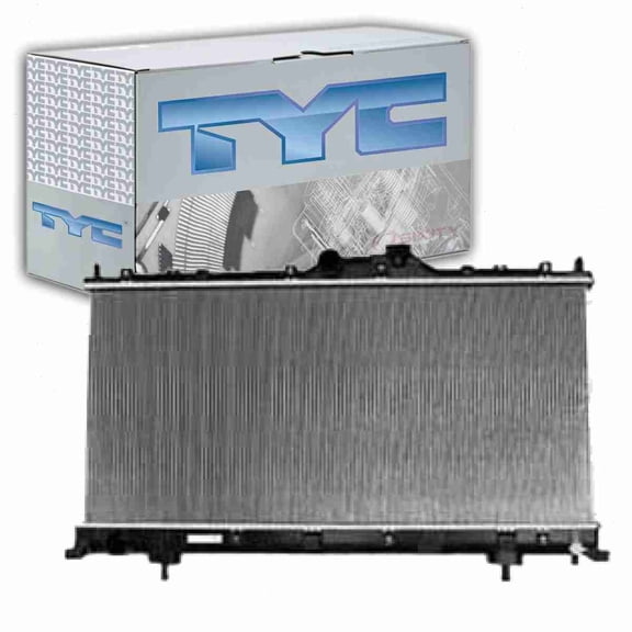 TYC 2843 Radiator Assembly for 2942 7746 8012842 8012843 CU2843 MI3010209 MN180279 Belts Cooling Radiators Coolers Fits select: 2006-2008 MITSUBISHI ECLIPSE