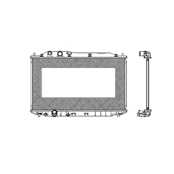 TYC 2927 Radiator Assembly For 06-11 Honda Civic Fits select: 2006-2009 HONDA CIVIC LX, 2010-2011 HONDA CIVIC VP