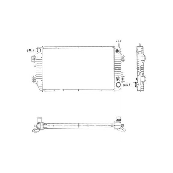 TYC 2935 Plastic/Aluminum Radiator for Chevrolet Express, GMC Savana GM3010518 Fits select: 2006-2016 CHEVROLET EXPRESS G3500, 2006-2016 CHEVROLET EXPRESS G2500