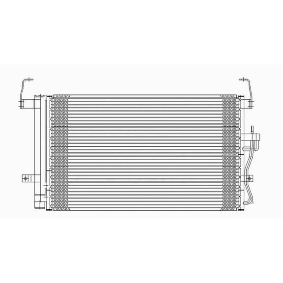 TYC 3084 for Toyota Sienna Serpentine Replacement Condenser Fits select: 2001-2006 HYUNDAI ELANTRA, 2003-2008 HYUNDAI TIBURON