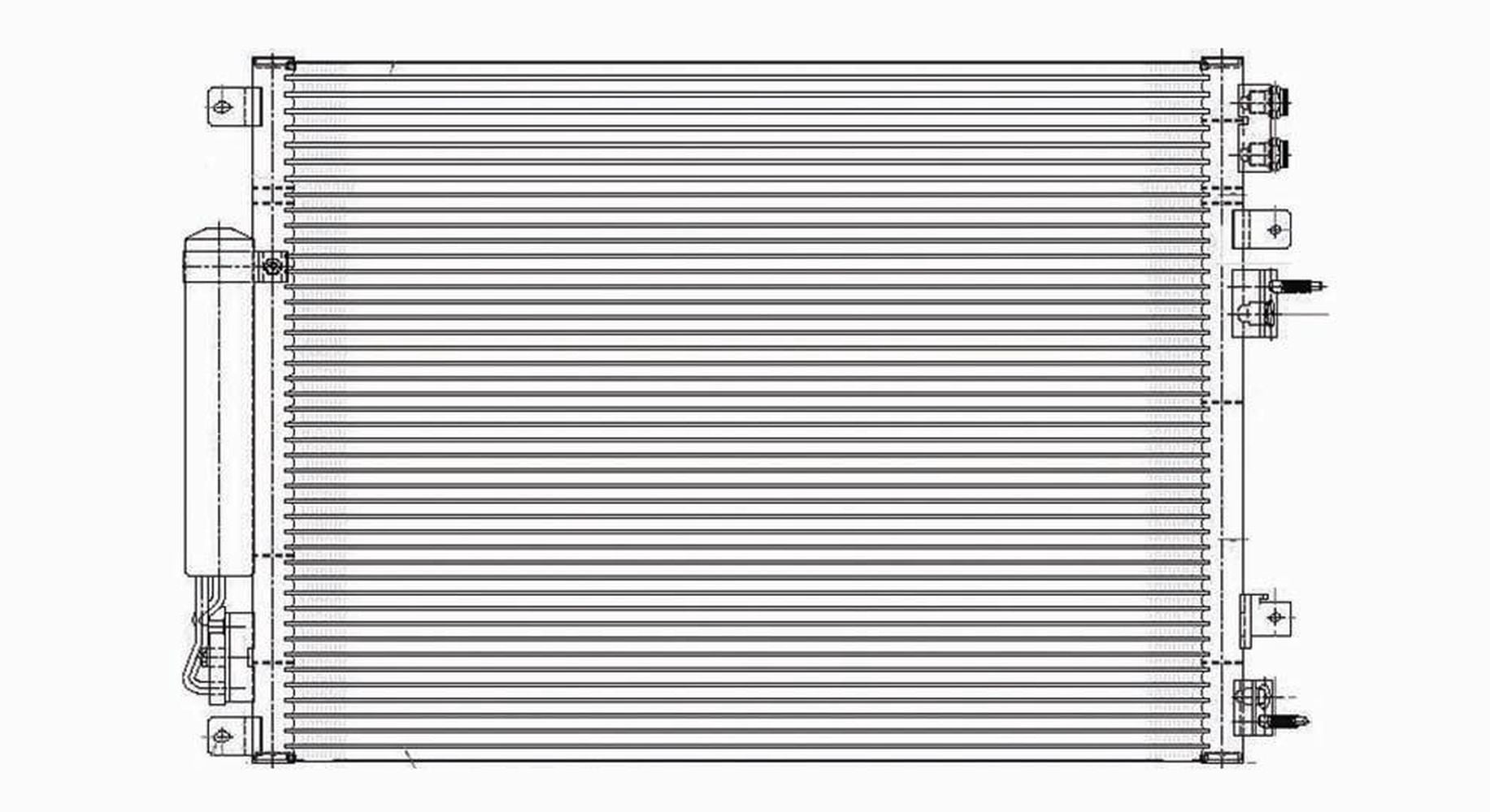 TYC 3237 A/C Condenser For 05-16 Chrysler Dodge 300 Challenger Charger Magnum Fits select: 2005-2006,2014 CHRYSLER 300C