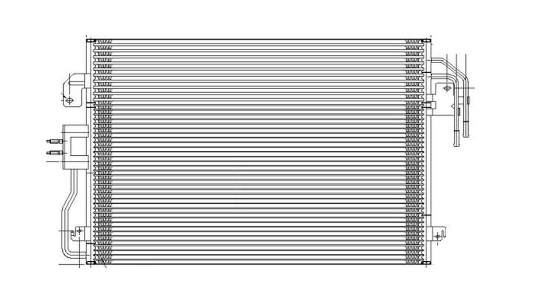 TYC 3782 A/C Condenser Fits 2009 Ford Escape