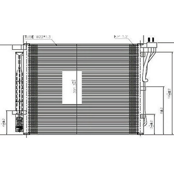 TYC 3985 A/C Condenser Fits 2010 BMW M5