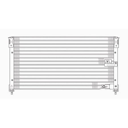 TYC 4237 A/C Condenser Fits 1984 GMC K3500