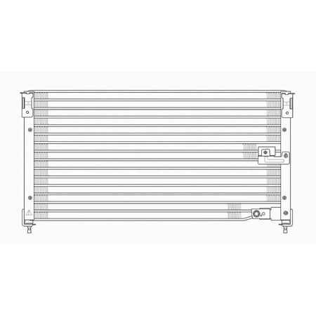 TYC 4237 A/C Condenser Fits 1984 GMC K3500