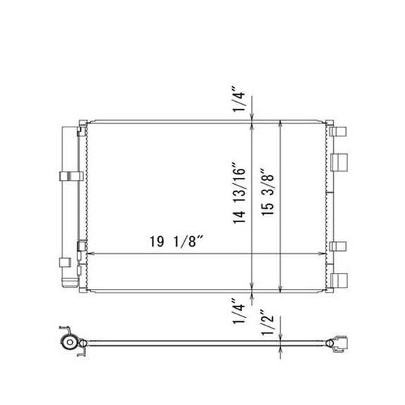 TYC 4246 Replacement Condenser for Hyundai Veloster