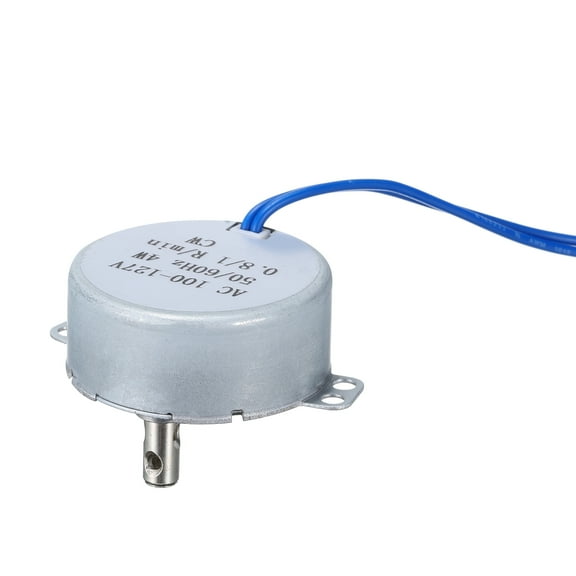 TYC-50 Small Synchronous Motor 100-127V AC 0.8-1RPM Shaft Rotation CW 4W Gear Motor 14kgf.cm Reduction Ratio