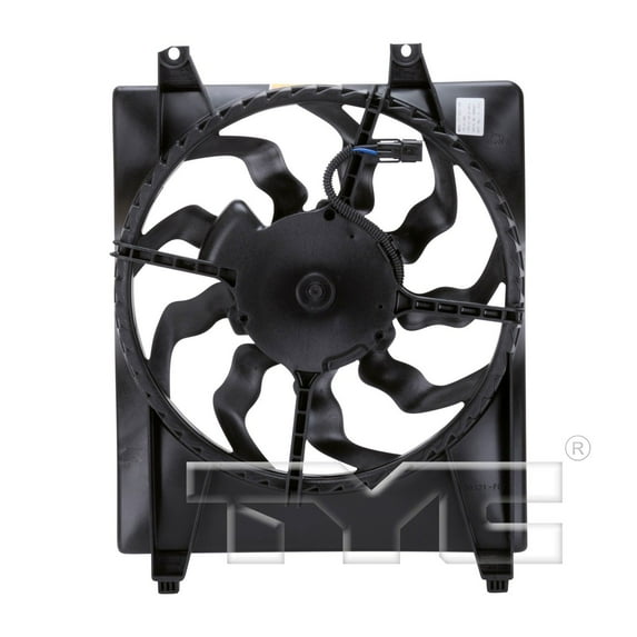 TYC 611000 A/C Condenser Fan Assembly Fits 2008 Hyundai Santa Fe