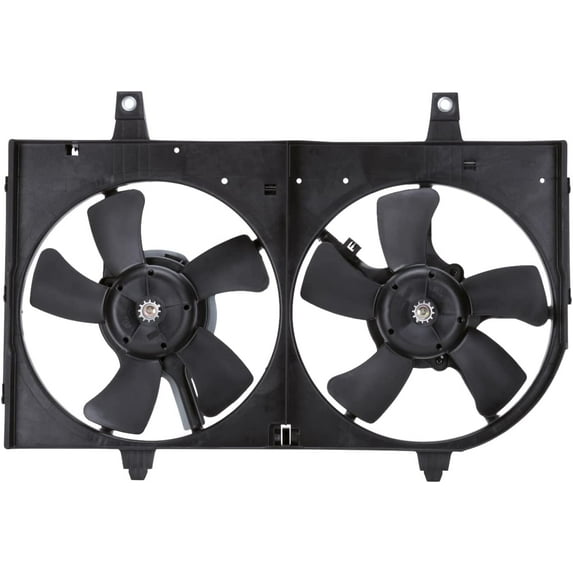 TYC 620710 Dual Radiator and Condenser Fan Assembly Fits 2003 Nissan Maxima