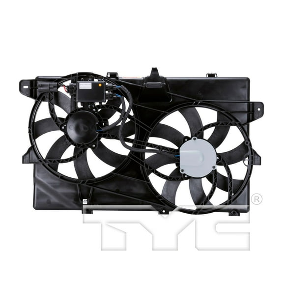 TYC 622030 Dual Radiator and Condenser Fan for Ford Edge Fits 2013 Ford Edge
