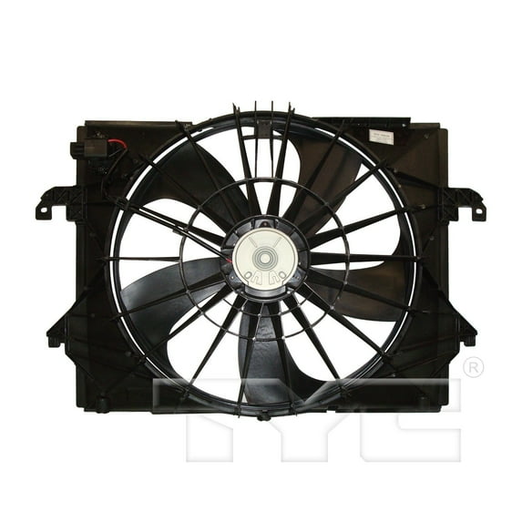 TYC 622320 Dual Radiator and Condenser Fan Assembly Fits 2010 Dodge Ram 1500