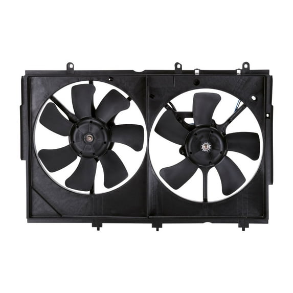 TYC 622810 Radiator & Condenser Cooling Fan Assembly New with Warranty Fits 2005 Mitsubishi Outlander
