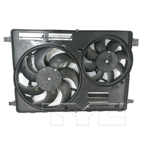 TYC 623840 Dual Radiator and Condenser Fan Assembly Fits 2010 Volvo V70