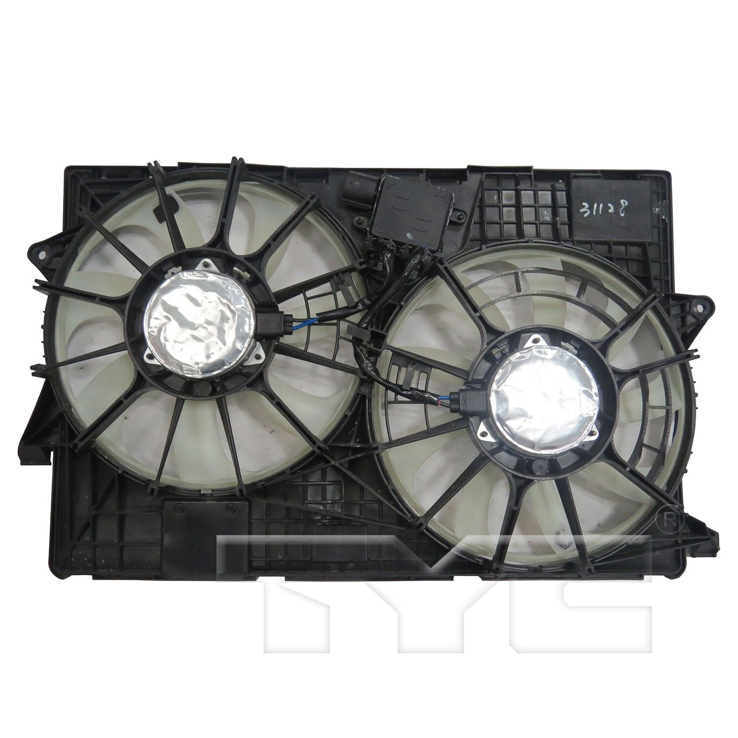 TYC 623850 Dual Radiator and Condenser Fan Assembly For 14-20 Jeep ...