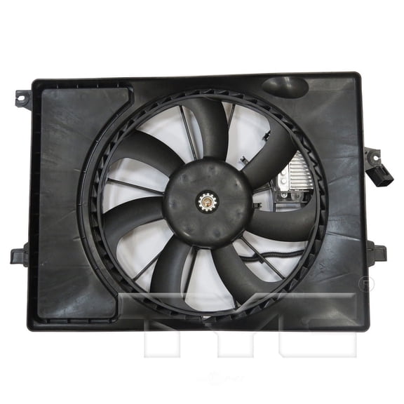 TYC 624150 Dual Radiator And Condenser Fan Assembly Fits select: 2017-2018 KIA FORTE
