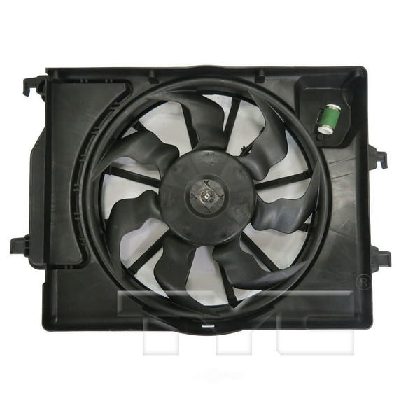 TYC 624330 Dual Radiator And Condenser Fan Assembly Fits select: 2018-2020 HYUNDAI ACCENT