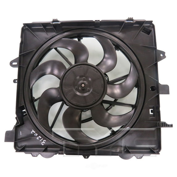TYC 624510 Dual Radiator And Condenser Fan Assembly Fits select: 2016-2020 CHEVROLET CAMARO, 2014-2017 CADILLAC ATS