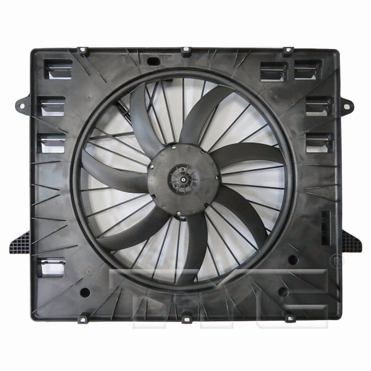 TYC 624550 Dual Radiator And Condenser Fan Assembly Fits select: 2018-2020 CHEVROLET TRAVERSE, 2018-2020 BUICK ENCLAVE