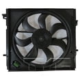 thumbnail image 1 of TYC 624660 Dual Radiator And Condenser Fan Assembly Fits select: 2017-2019 NISSAN ROGUE SPORT, 1 of 3